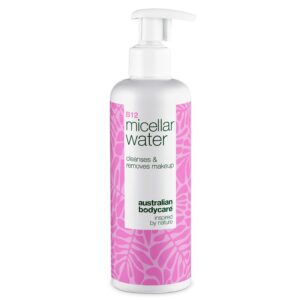 Micellar Water - Fjerner makeup og beroliger sart, tør hud â Micellar Water fjerner makeup og rødme. Velegnet til sensitiv hud. Indeholder B12, Niacinamid og fugtgivende Glycerin. - 1 stk.